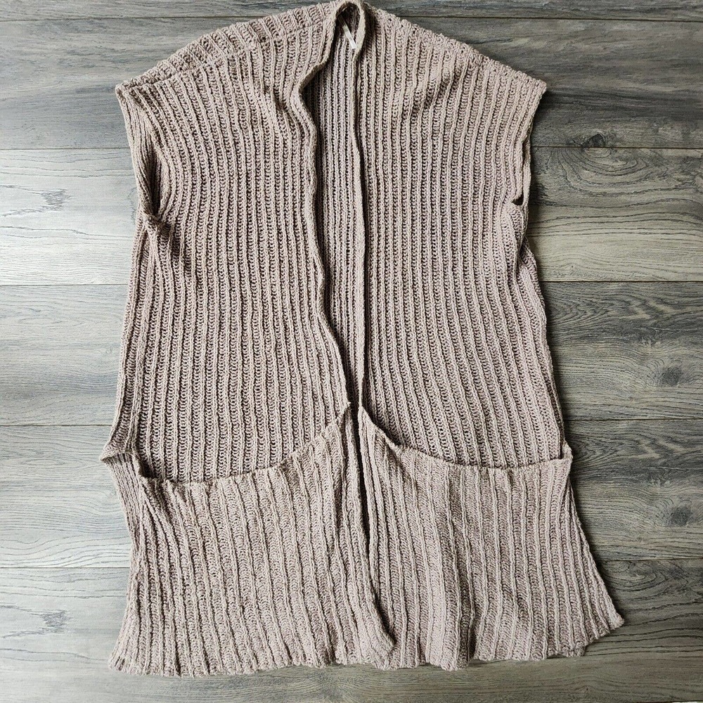 Free People Tan Ribbed Sweater Vest - Picture 2 of 4